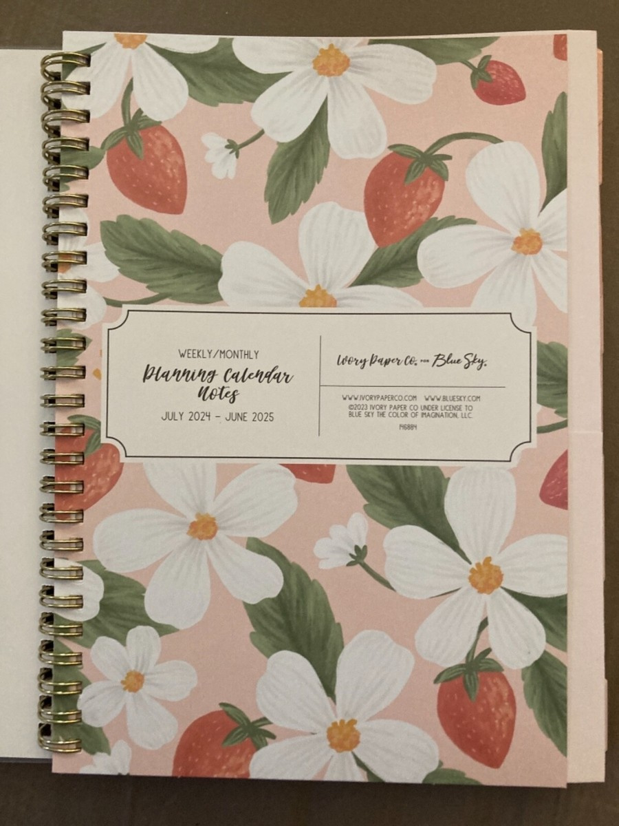 2024-2025 Blue Sky Ivory Paper Co Sammi W/M Planner (5.87&amp;quot; X 8.6 - Blue Sky Weekly/Monthly Planning Calendar July 2024 - June 2025