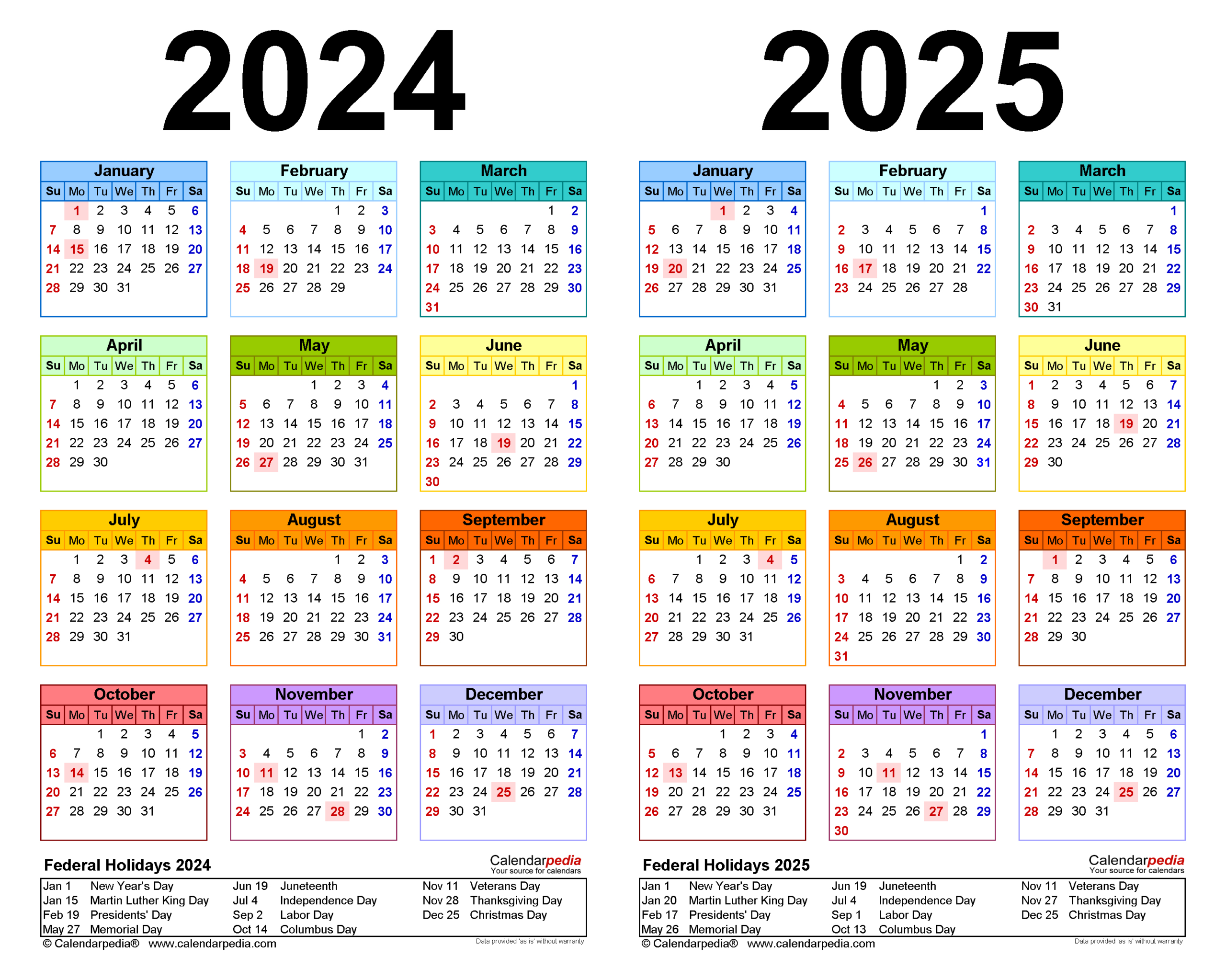 2024-2025 Two Year Calendar - Free Printable Pdf Templates - August 2024 To June 2025 Calendar