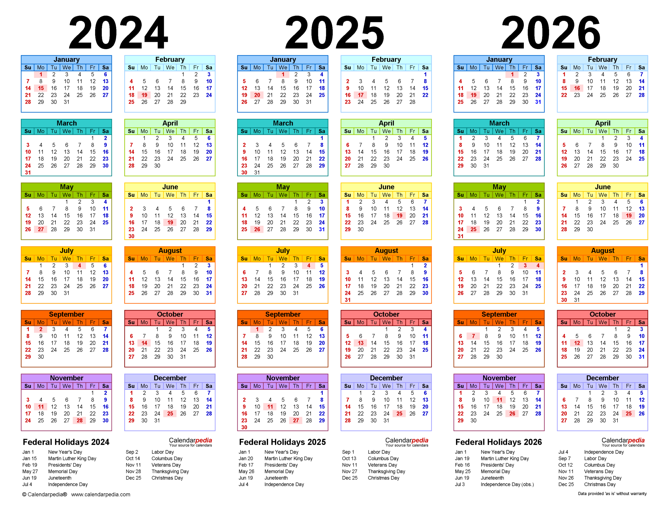 2024-2026 Three Year Calendar - Free Printable Pdf Templates - Printable Calendar July 2024 Through June 2026