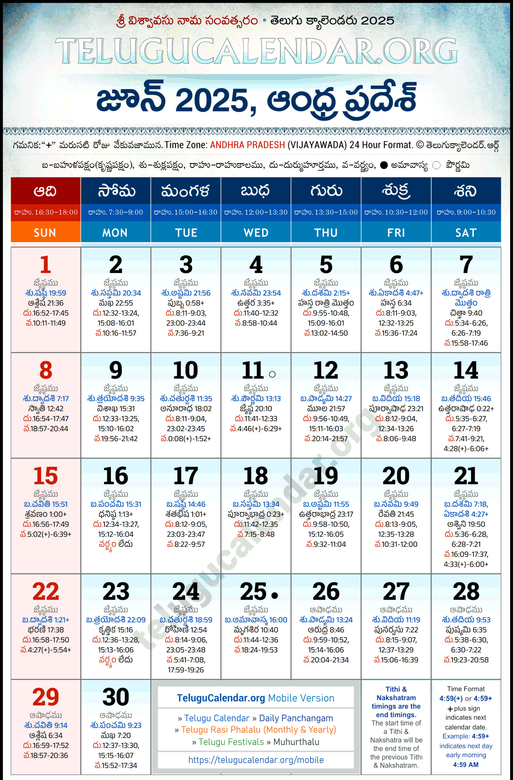 Andhra Pradesh Telugu Calendar 2025 June Pdf Festivals - 2025 June Telugu Calendar