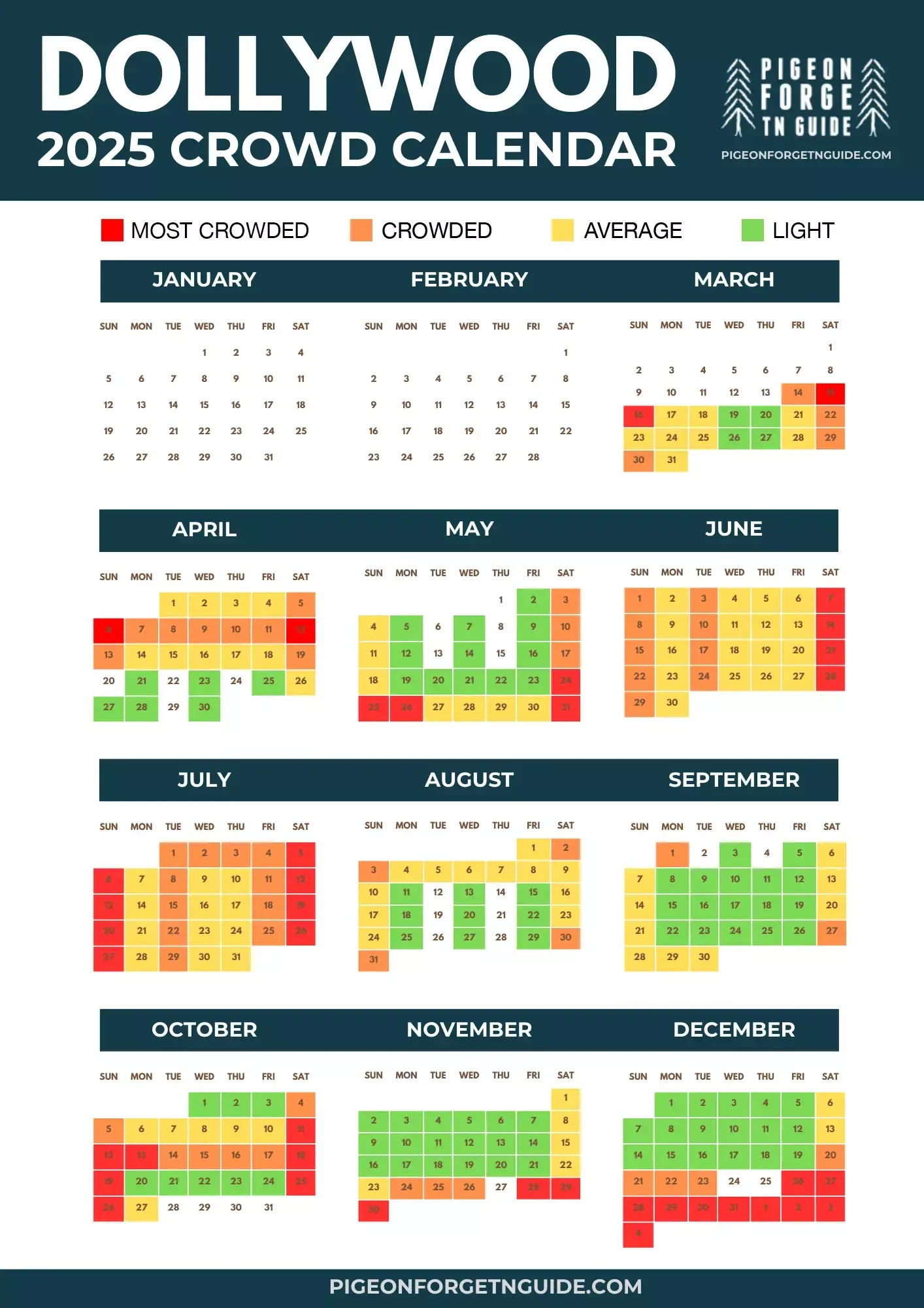Dollywood Crowd Calendar 2025 - Dollywood Crowd Calendar June 2025