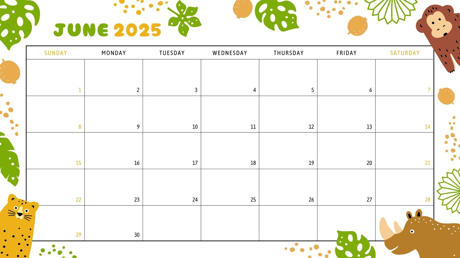 Free Printable, Custom June 2025 Calendar Templates | Canva - June Dry Erase Calendar Ideas 2025