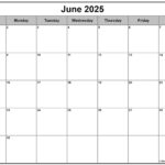 June 2025 Calendar | Free Printable Calendars – Monthly Calendar June 2025