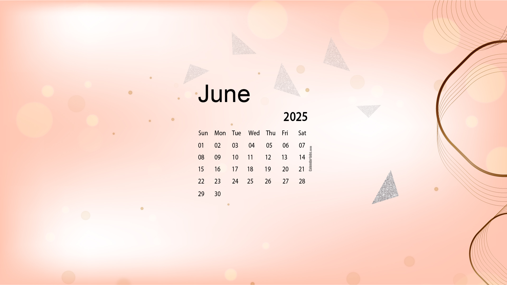 June 2025 Desktop Wallpaper Calendar - Calendarlabs - June Calendar Wallpaper 2025