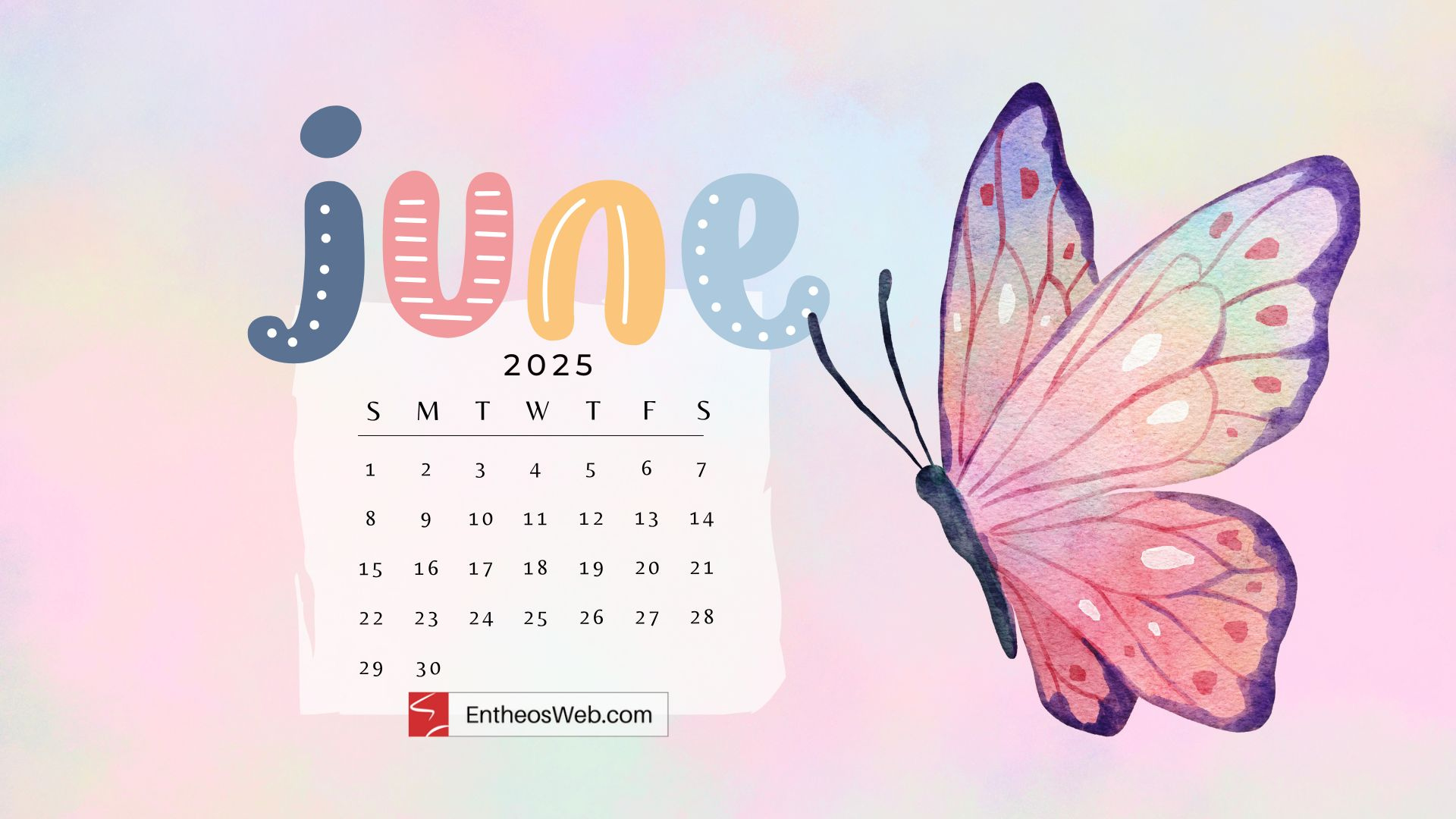 June 2025 Desktop Wallpaper Calendars | Entheosweb - June 2025 Calendar Background