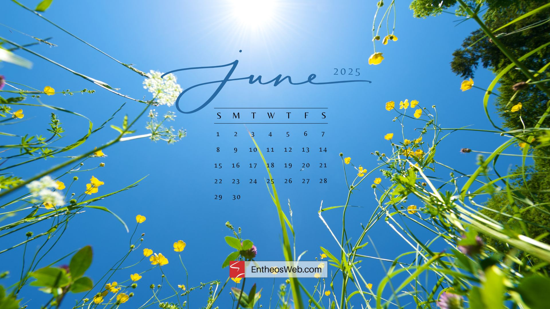 June 2025 Desktop Wallpaper Calendars | Entheosweb - June 2025 Calendar Wallpaper Desktop