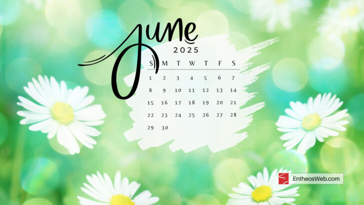 June Calendar Desktop Wallpaper 2025
