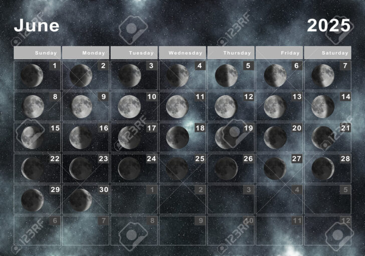 Moon Phase Calendar June 2025