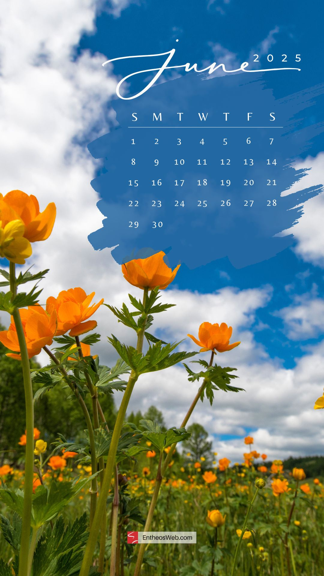June 2025 Phone Wallpaper &amp;amp; Lockscreen Backgrounds | Entheosweb - June 2025 Calendar Background
