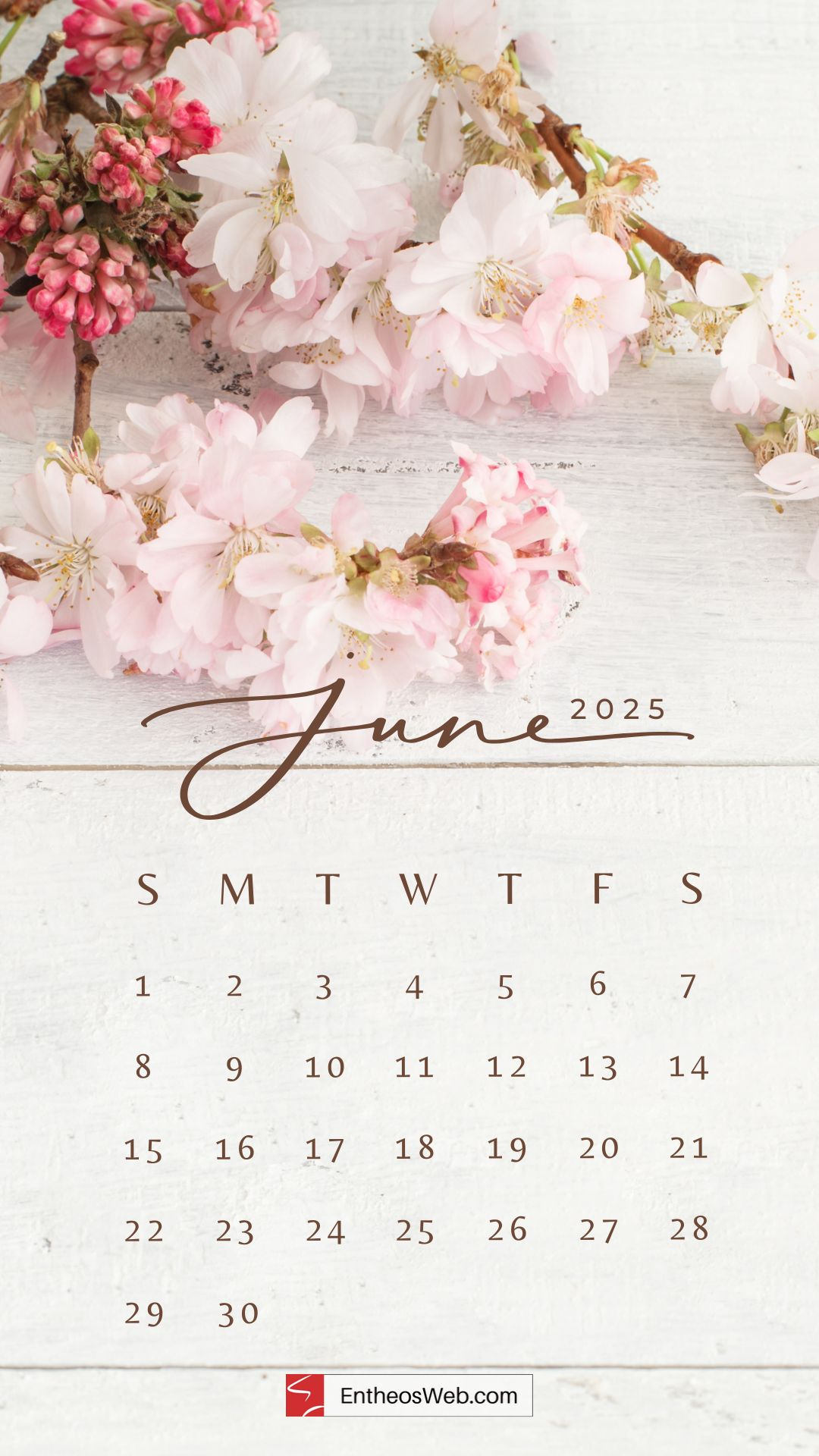 June 2025 Phone Wallpaper &amp;amp; Lockscreen Backgrounds | Entheosweb - June 2025 Calendar Background