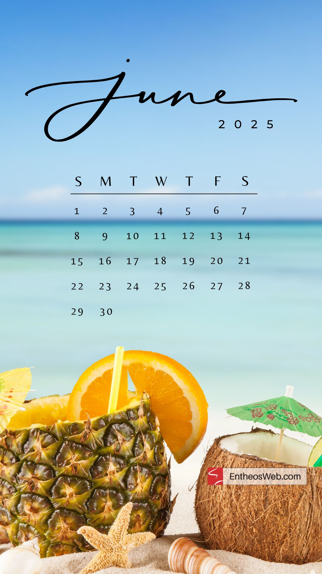 June 2025 Phone Wallpaper &amp;amp; Lockscreen Backgrounds | Entheosweb - June Wallpaper Calendar 2025
