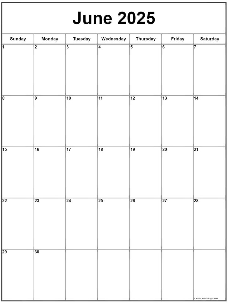 June Calendar 2025