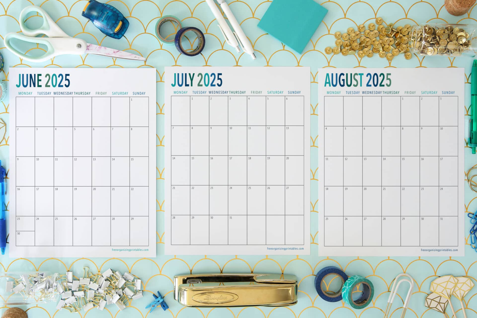 15+ Free Printable Calendars To Help Maximize Your Time - Printable Calendar 2025 June Through August