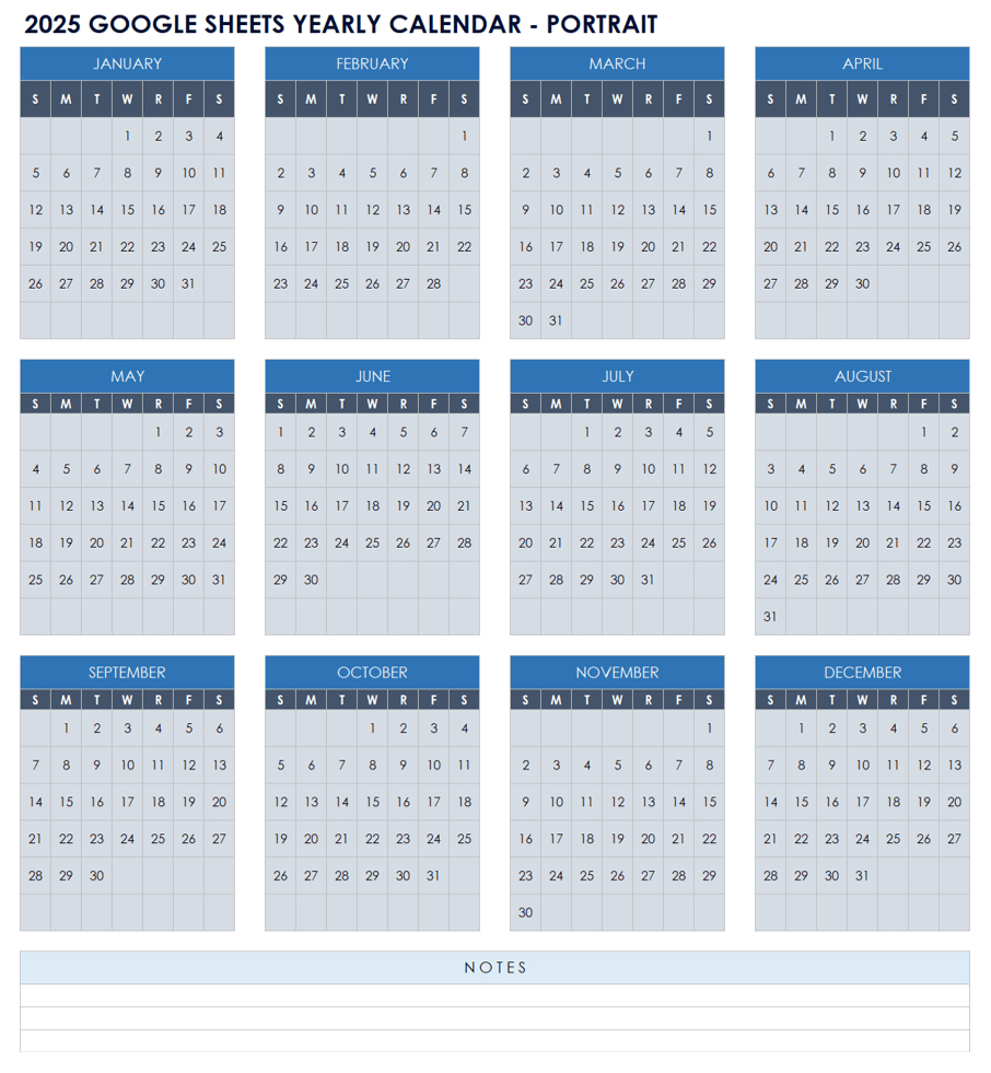 19 Free Google Calendar Templates For 2025 - Printable Calendar 2025 Google Docs