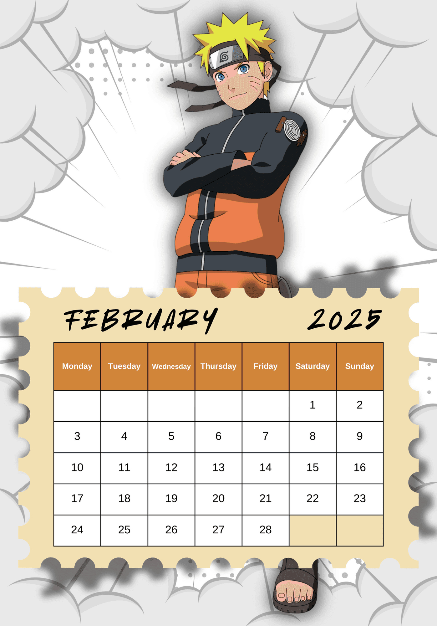 2025 Anime Calendarprodiodigitals - Raket.ph - Anime Calendar 2025 Printable
