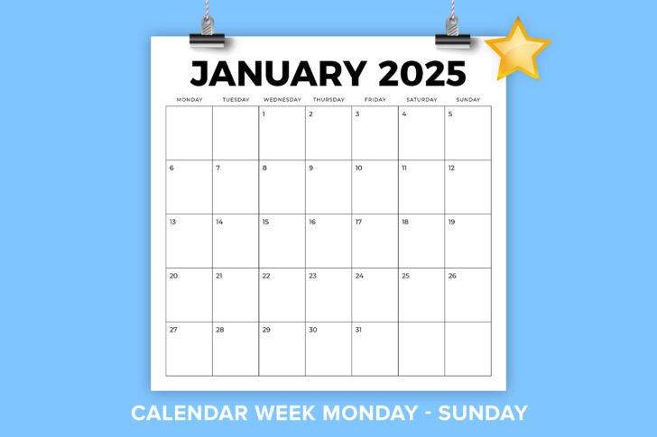 Printable Calendar 2025 Kenya