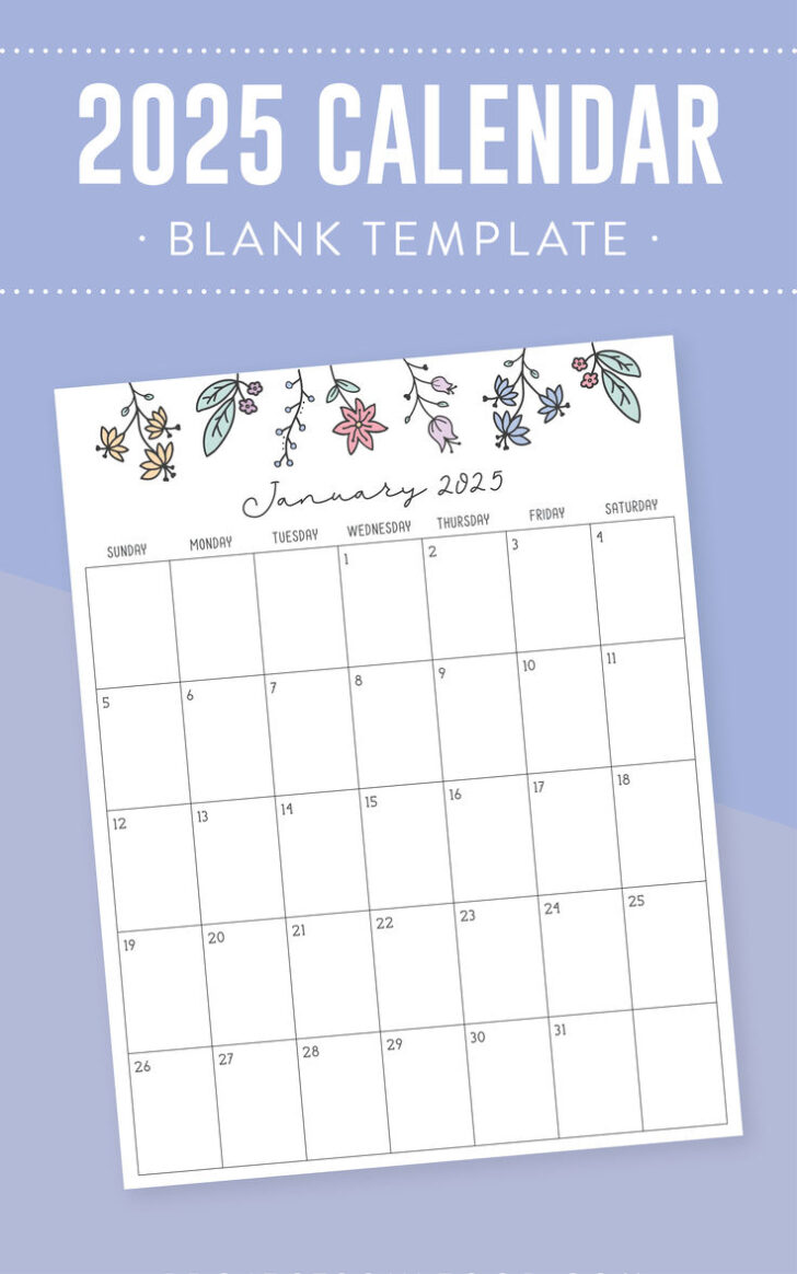 Free Printable Calendar 2025 Pinterest