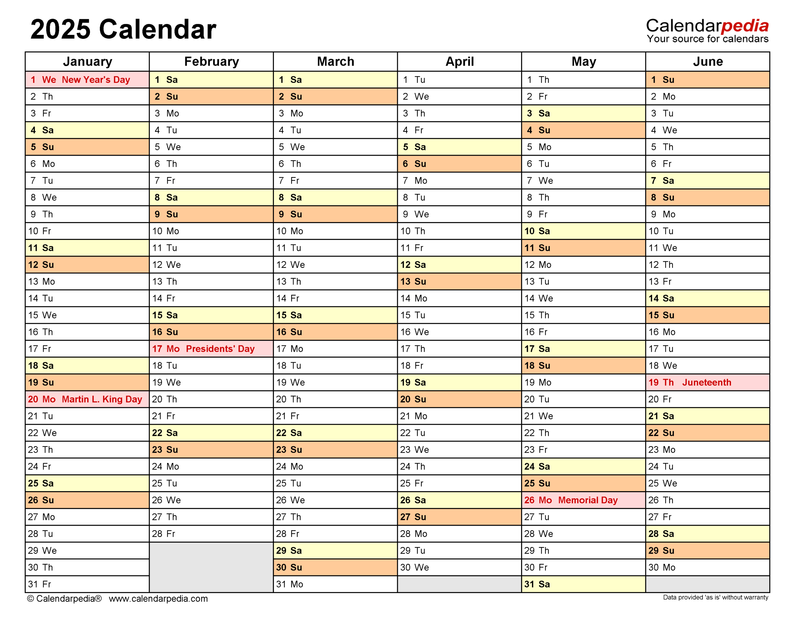2025 Calendar - Free Printable Excel Templates | Calendarpedia - Printable Calendar 2025 Philippines Excel