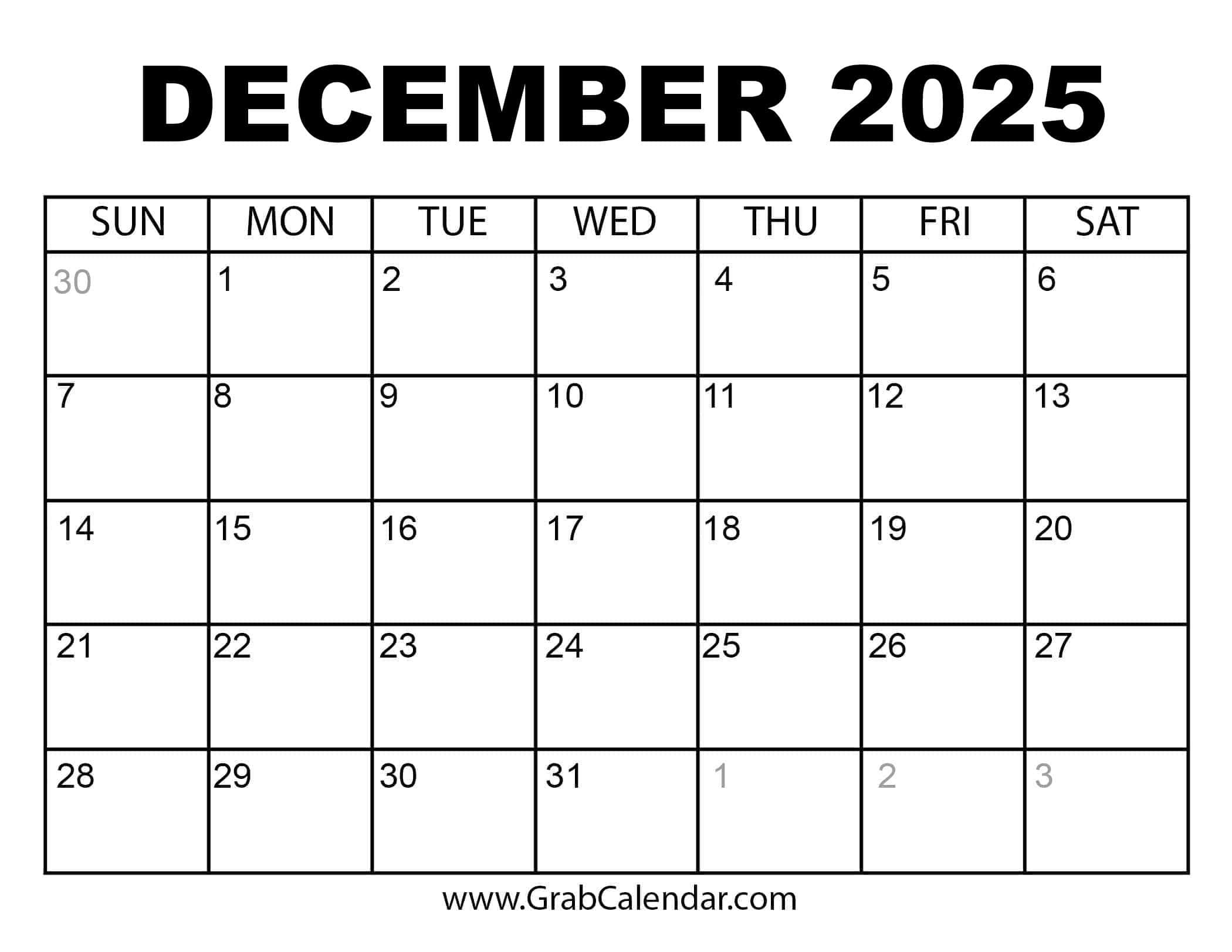 2025 Calendar - Grab Calendar - Grab Calendar July 2025