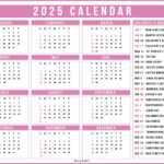 2025 Calendar With Holidays – Free Printables In 28 Unique Styles – Printable Calendar 2025 Philippines with Holidays