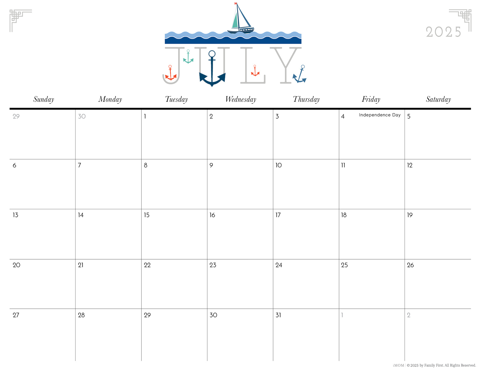 2025 Cute Printable Calendars For Moms - Imom - Printable Calendar 2025 Imom