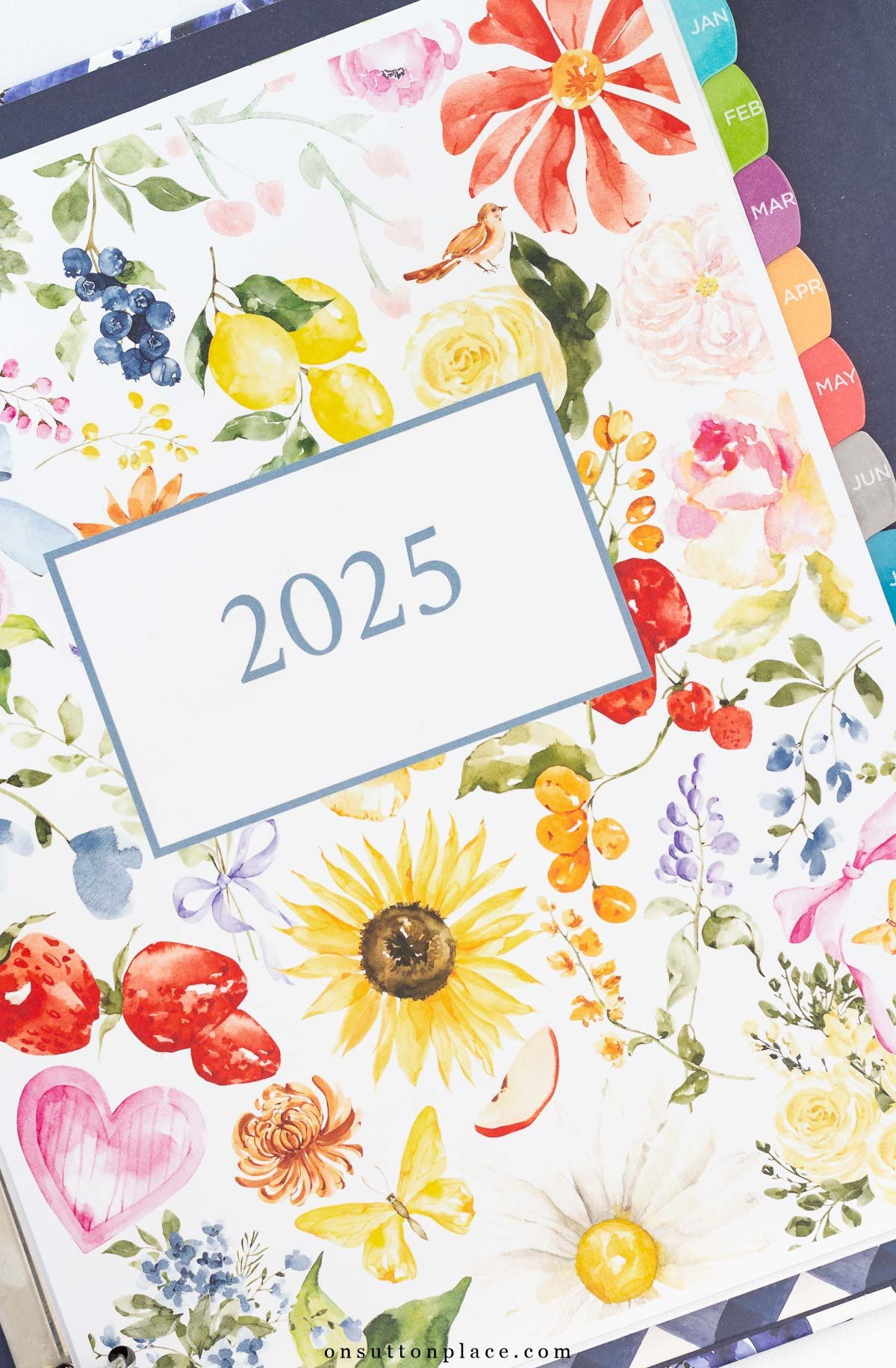 2025 Free Printable Calendar With Planner Pages - On Sutton Place - Printable Calendar 2025 Booklet