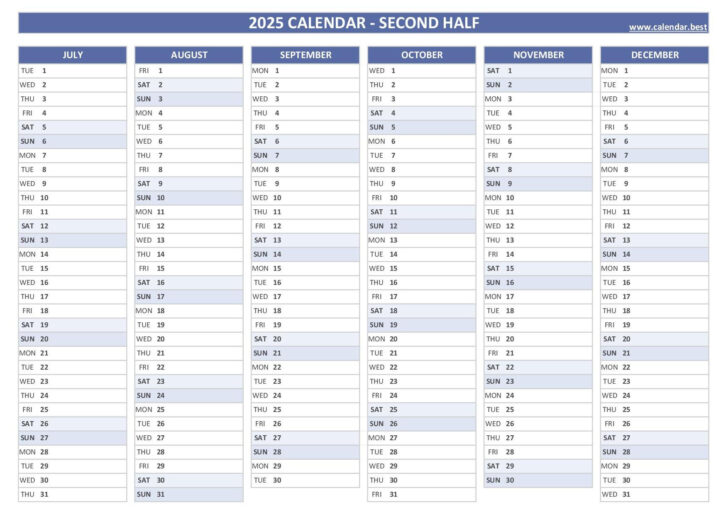 Free Printable Calendar 2025 General Blue