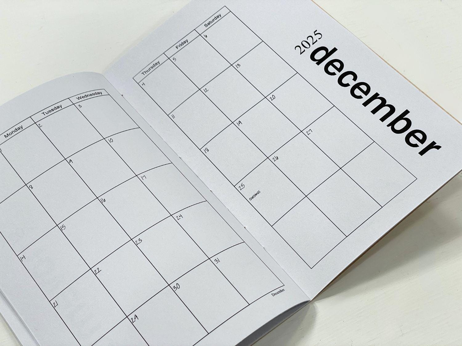 2025 Mini Printable Pocket Calendar -Pdf File - Minimalist Style - 2025 Pocket Calendar Printable