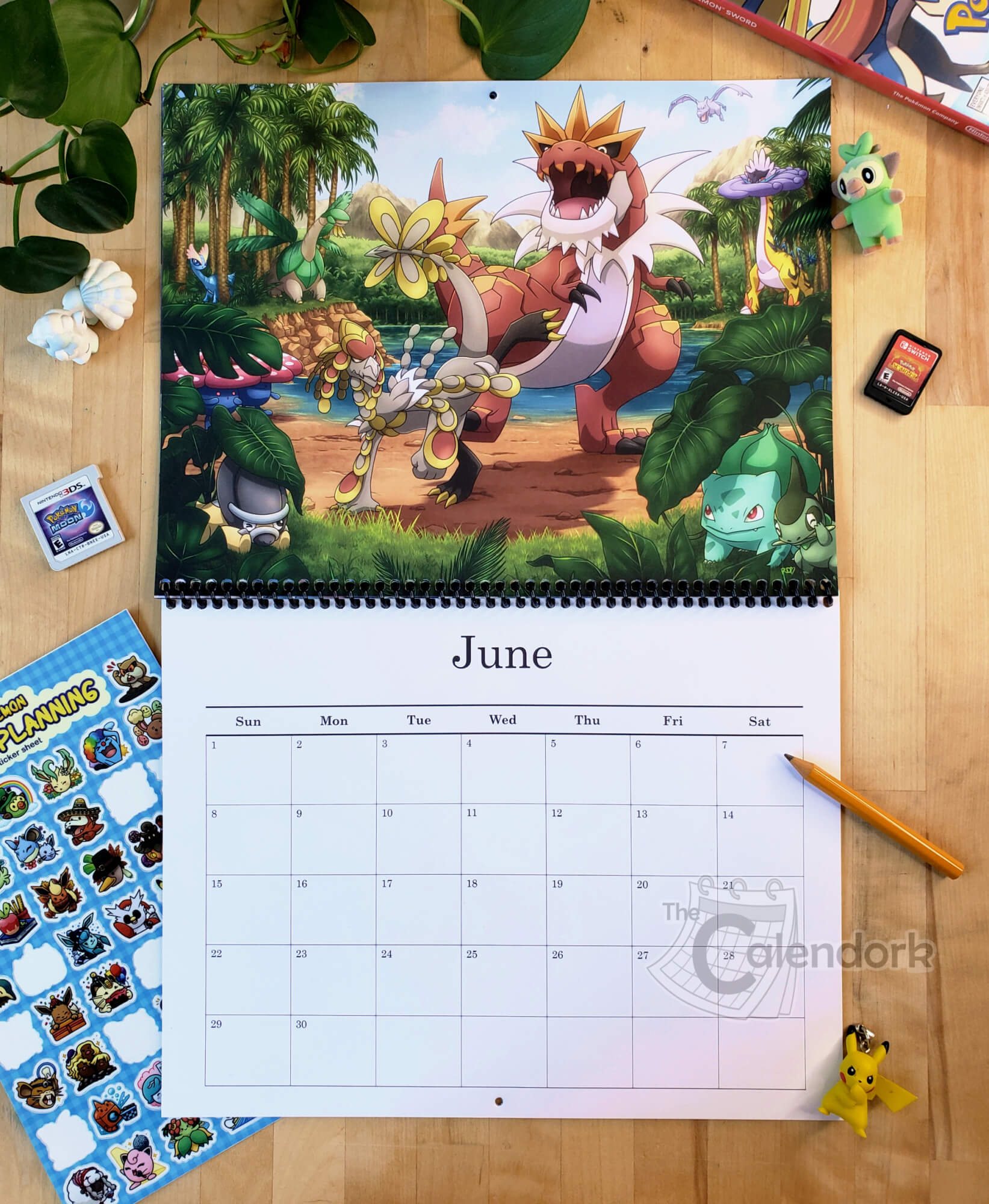 2025 Pokemon Wall Calendar - Pokemon Calendar 2025 Printable