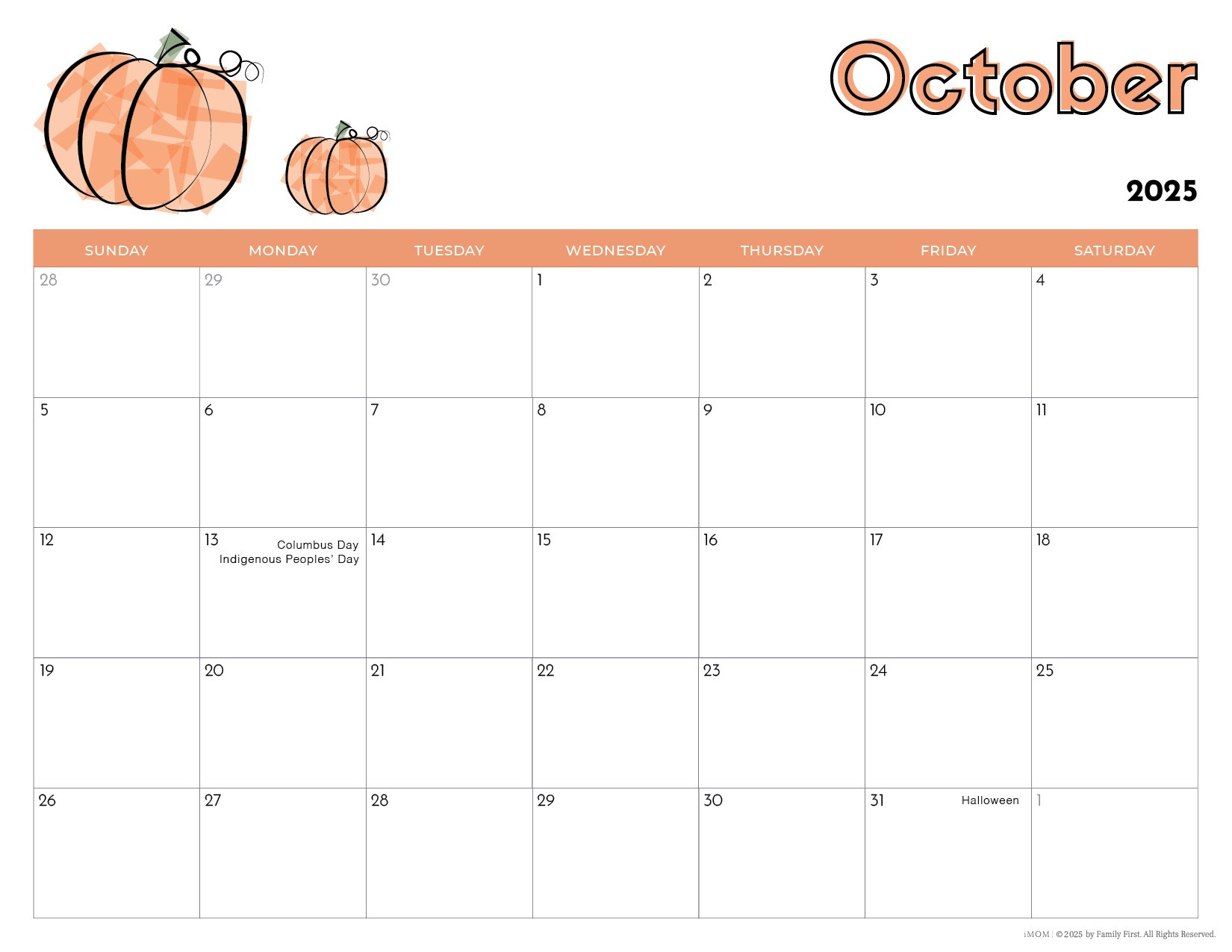 2025 Printable Calendars For Kids - Imom - Free Printable Calendar 2025 Kids