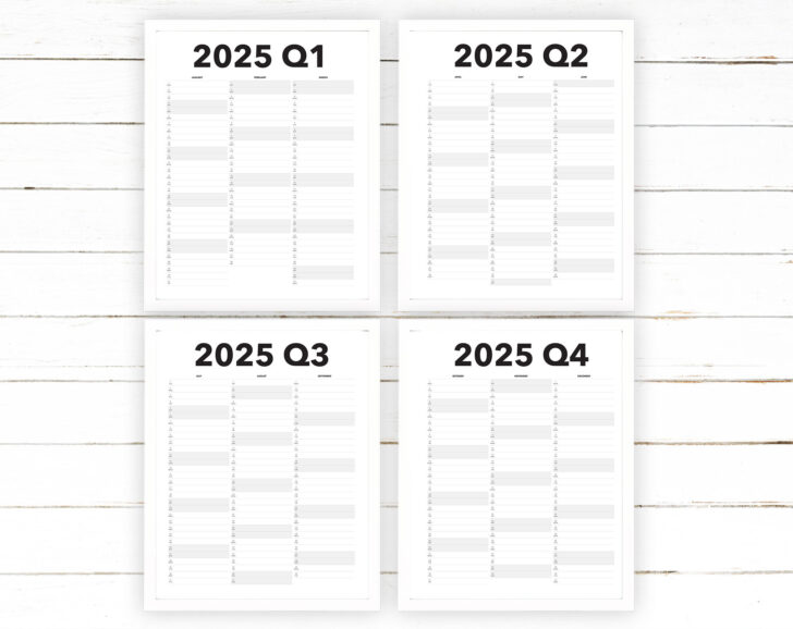 Printable Calendar 2025 Q1