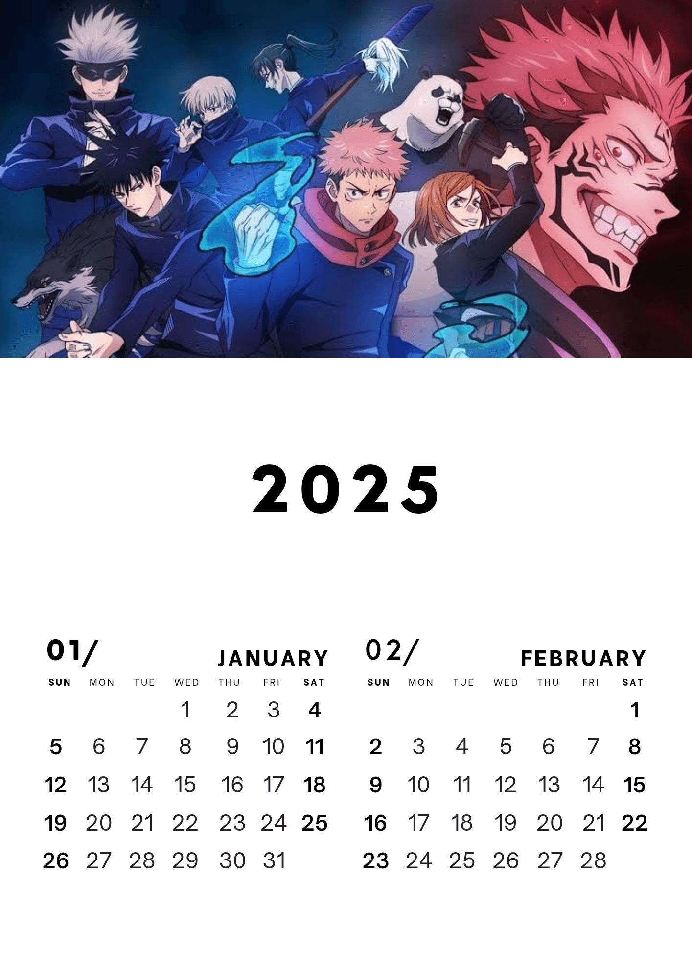 Anime Calendarmeliodassin015 - Raket.ph - Anime Calendar 2025 Printable