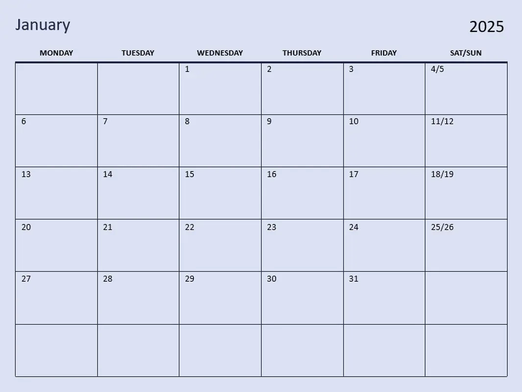 Blank Calendar Templates | Microsoft Create - Printable Calendar 2025 Microsoft