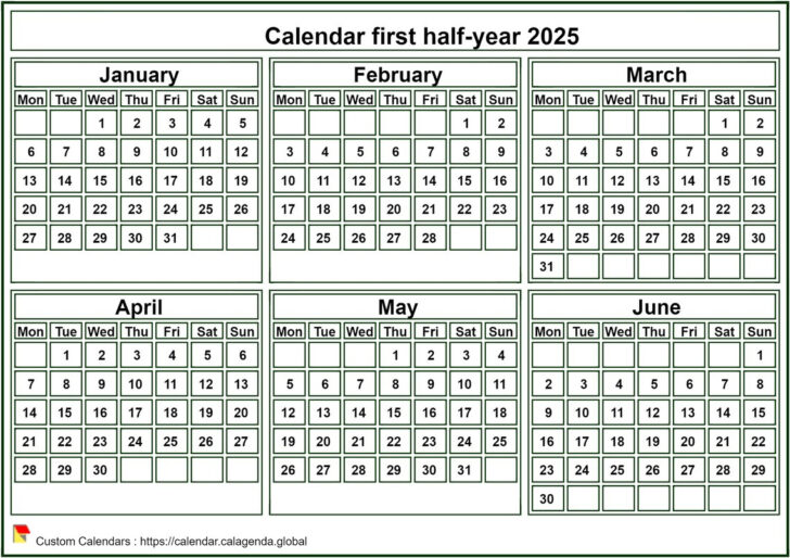 Free Printable Calendar 2025 Small