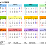 Calendar 2025 (Uk) – Free Printable Microsoft Excel Templates – 2025 Big Calendar Printable