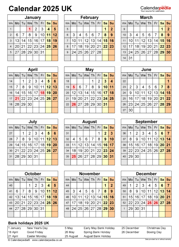 Timeshare Calendar 2025 Printable