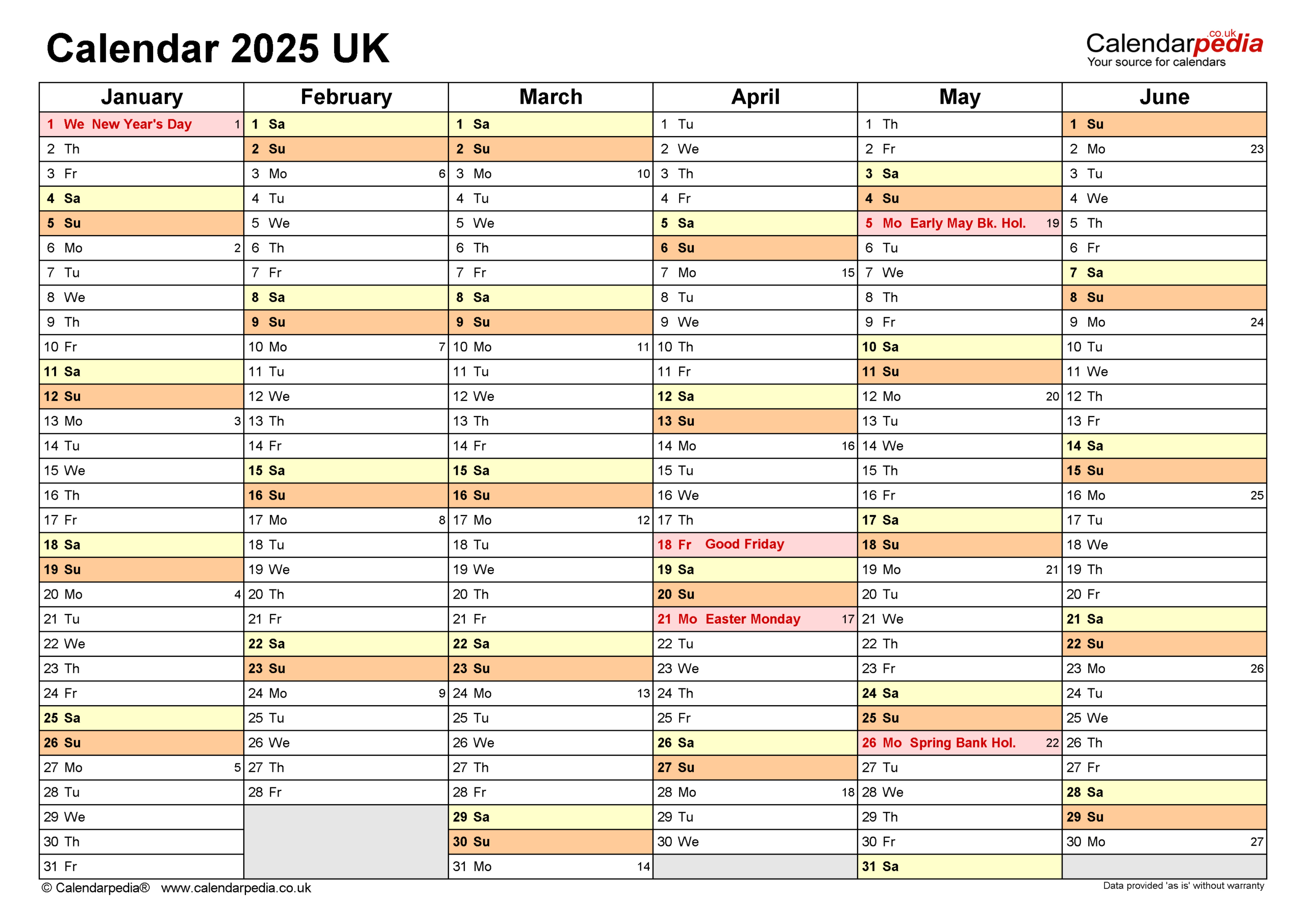 Calendar 2025 (Uk) - Free Printable Pdf Templates - A3 Printable Calendar 2025
