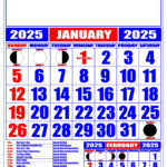 Calendar With Moon Phase 2025 (Canva/Msword)Zonii_Paje0727 – 2025 Calendar With Moon Phases Printable
