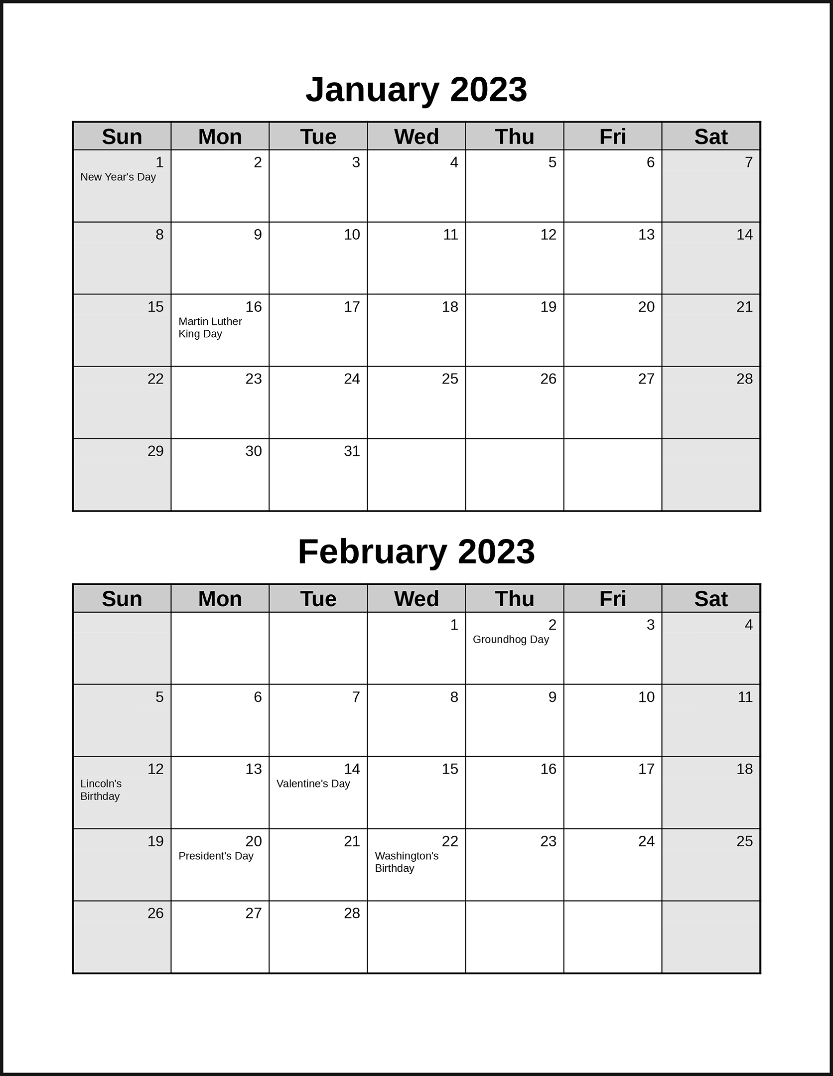 Calendarsthatwork - Double Month - Free Printable Calendar 2025 Two Months Per Page