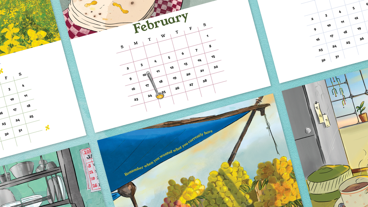 Choose From Architectural Marvels And Food Prints For The 2025 - Printable Calendar 2025 Govt Of Tripura
