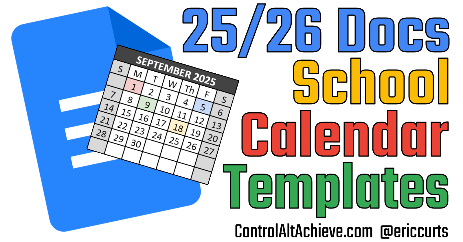 Control Alt Achieve: Google Docs Calendar Templates For The 2025 - Printable Calendar 2025 Google Docs