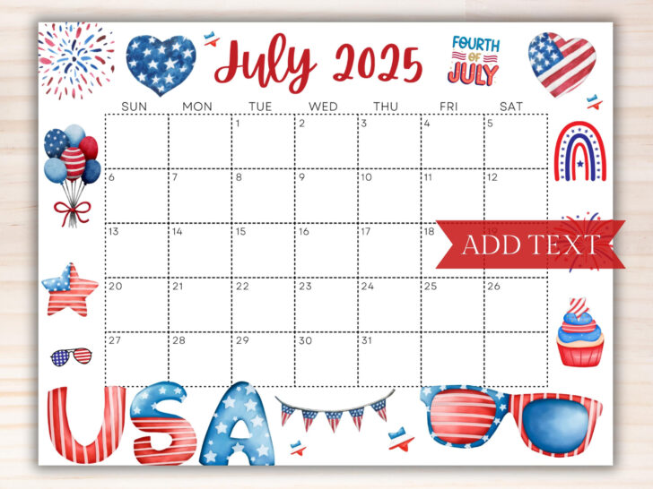 July July 2025 Calendar
