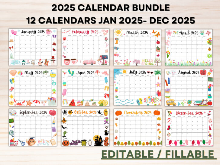 Printable Calendar 2025 Hong Kong
