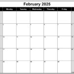 February 2025 Calendar | Free Printable Calendars – Printable Calendar 2025 February Free