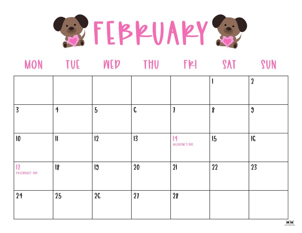 February 2025 Calendars - 107 Free Printables | Printabulls - Free Printable Calendar 2025 Feb