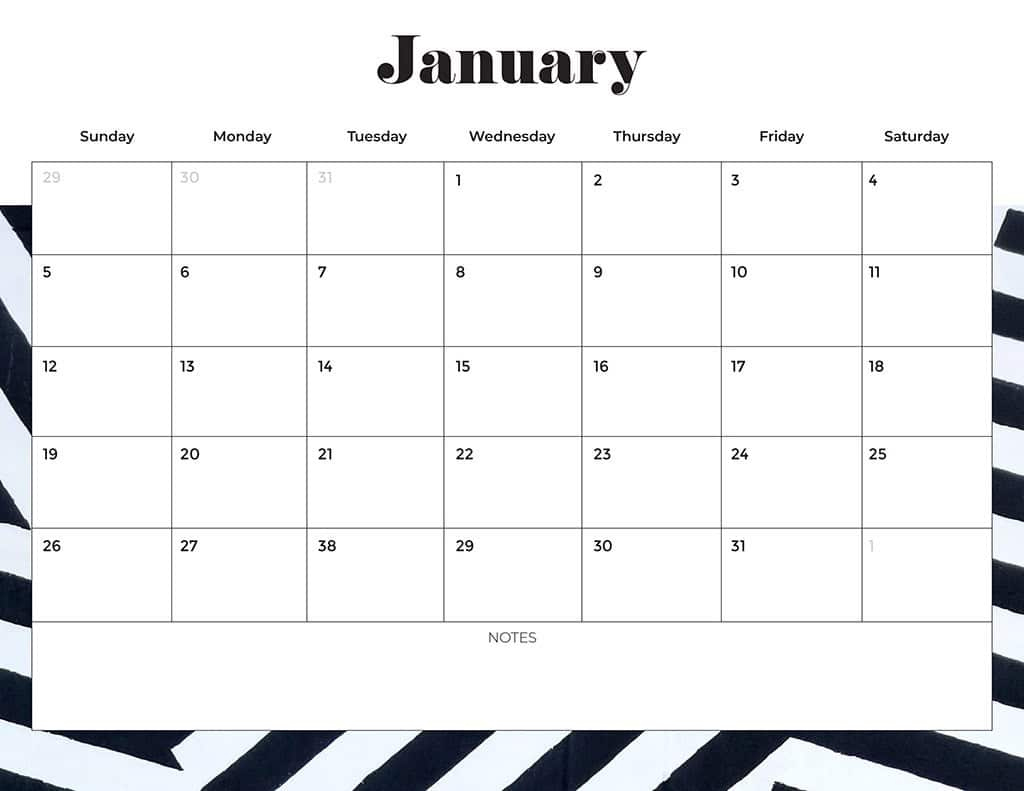 Free 2025 Calendars — 80 Beautiful &amp;amp; Printable Options For You! - Free Printable Calendar 2025 Monday To Sunday