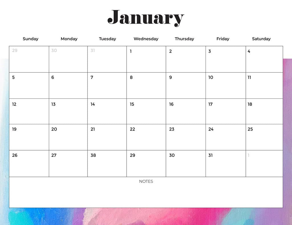 Free 2025 Calendars — 80 Beautiful &amp;amp; Printable Options For You! - Free Printable Calendar 2025 Monday to Sunday