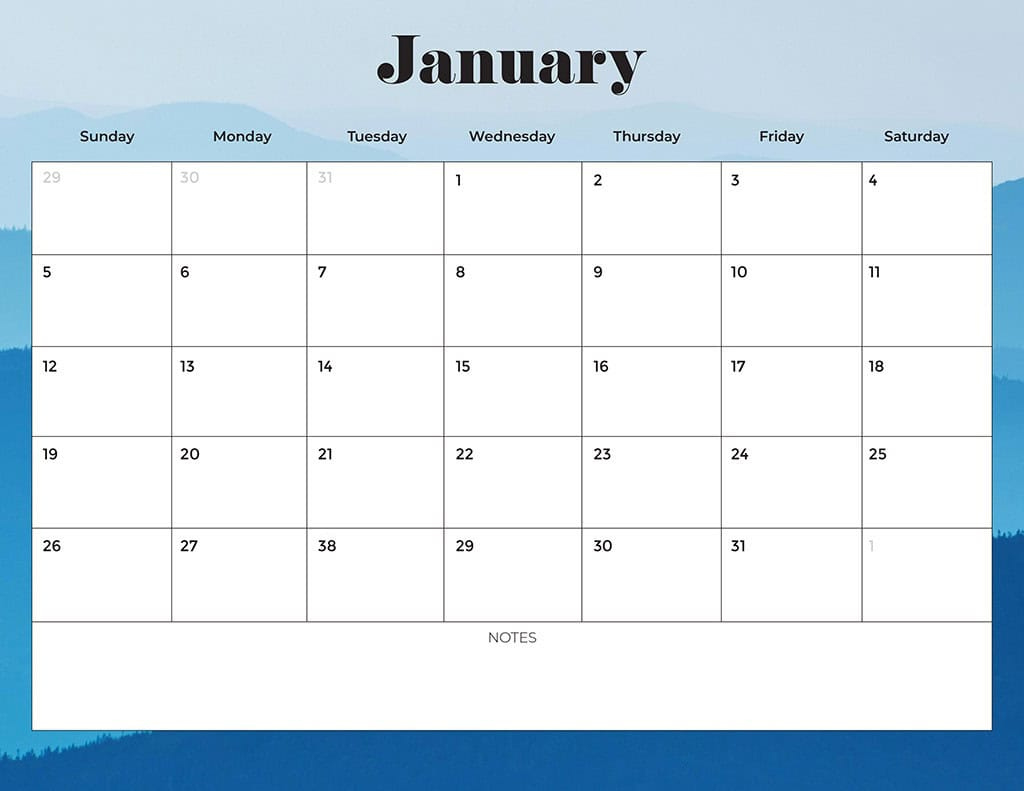 Free 2025 Calendars — 80 Beautiful &amp;amp; Printable Options For You! - Free Printable Calendar 2025 Template
