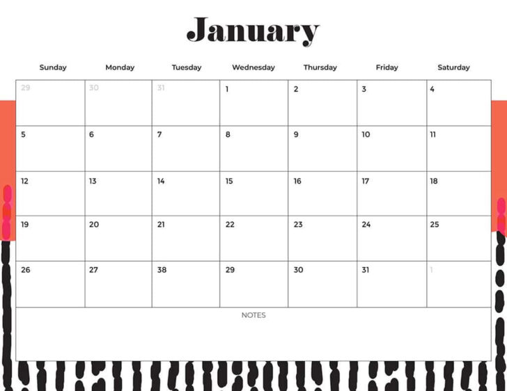 Printable Calendar 2025 Starting Monday