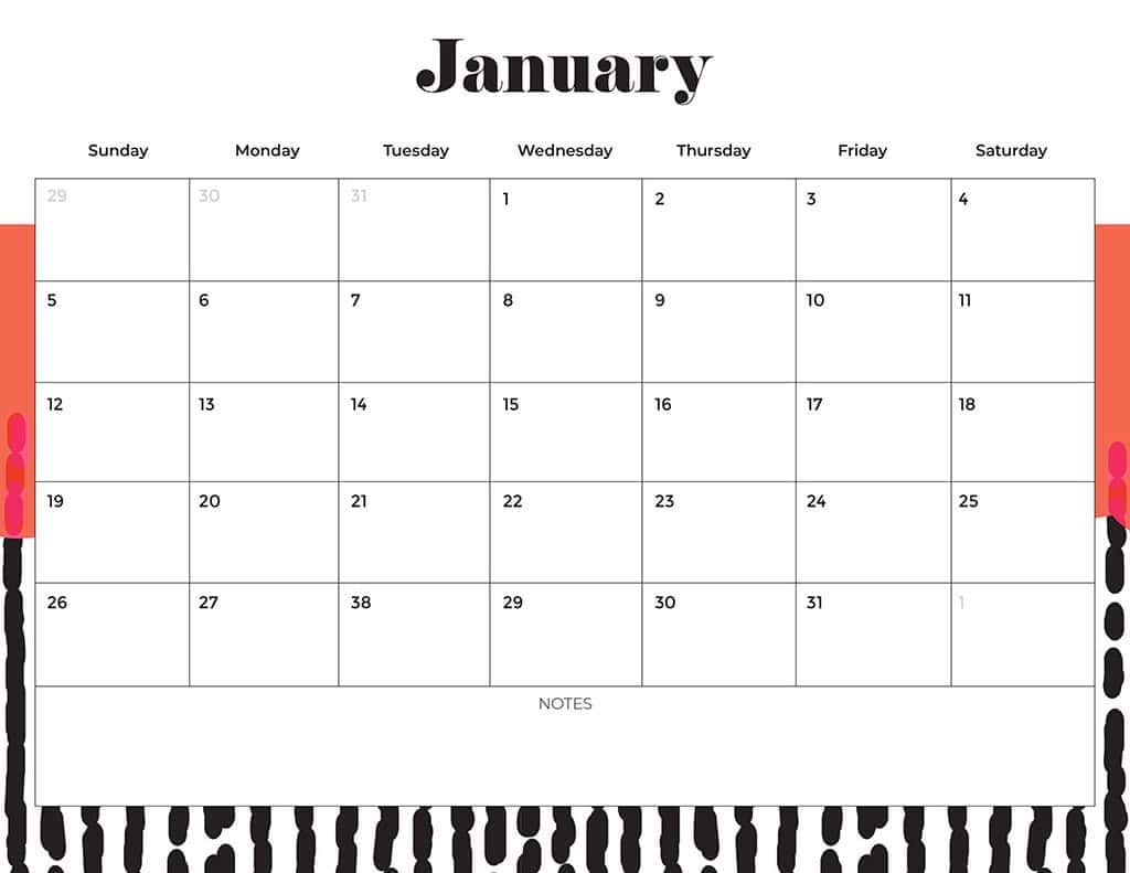 Free 2025 Calendars — 80 Beautiful &amp;amp; Printable Options For You! - Printable Calendar 2025 Starting Monday
